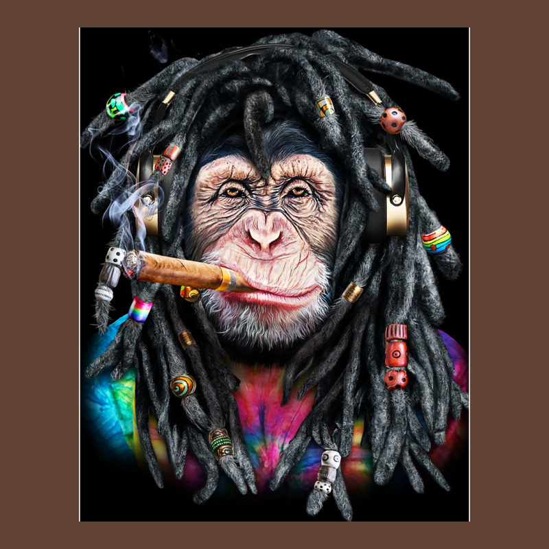 Chimpanzee With Colorful Dreadlocks T-shirt | Artistshot