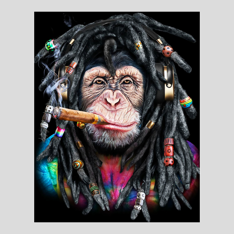 Chimpanzee With Colorful Dreadlocks Men's Polo Shirt | Artistshot