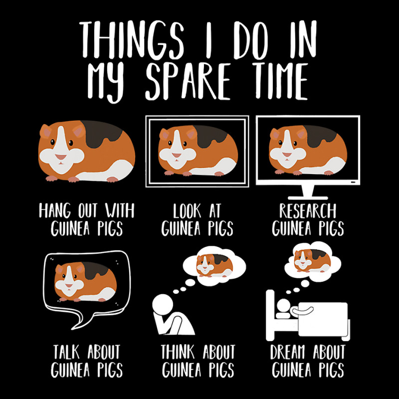 Things I Do In My Spare Time Guinea Pig Funny Guin Fleece Short | Artistshot