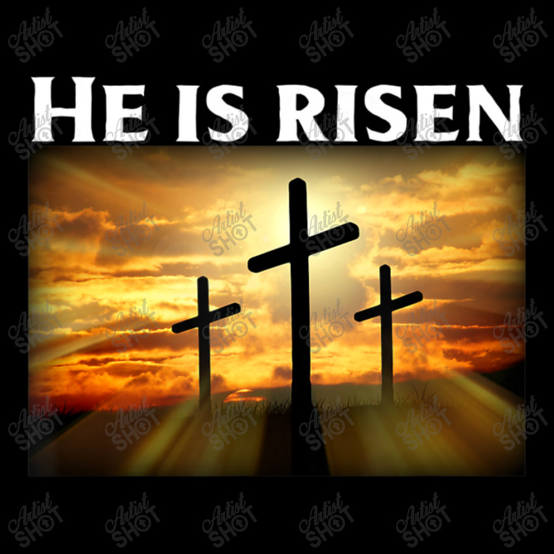 Easter He Is Risen Christian V-neck Tee | Artistshot