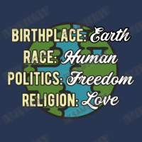 Birthplace Earth Race Human Politics Freedom Religion Love Equality Al Men Denim Jacket | Artistshot