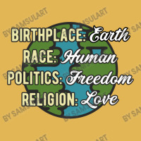 Birthplace Earth Race Human Politics Freedom Religion Love Equality Al Vintage Hoodie And Short Set | Artistshot