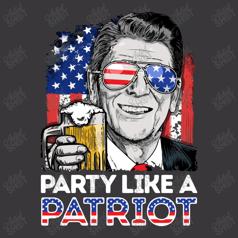 Reagan Ronald Party Like A Patriot Gifts Ladies Curvy T-Shirt by LiqueGifts | Artistshot