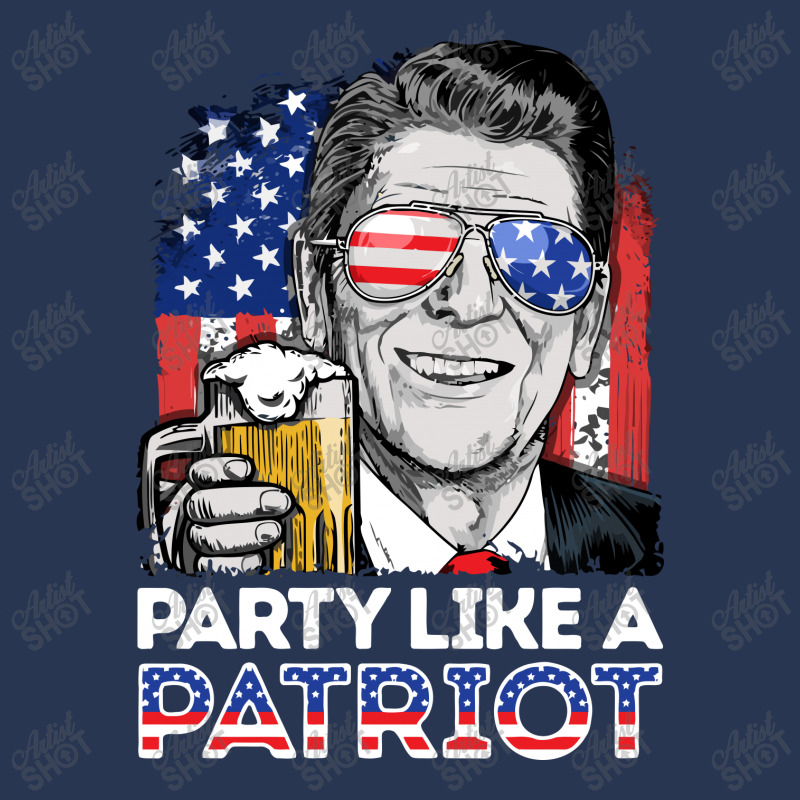 Reagan Ronald Party Like A Patriot Gifts Ladies Denim Jacket by LiqueGifts | Artistshot