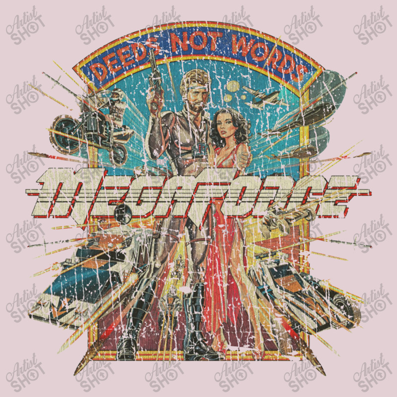 Megaforce Deeds Not Words 1982 Ladies Fitted T-Shirt by gununghujan | Artistshot