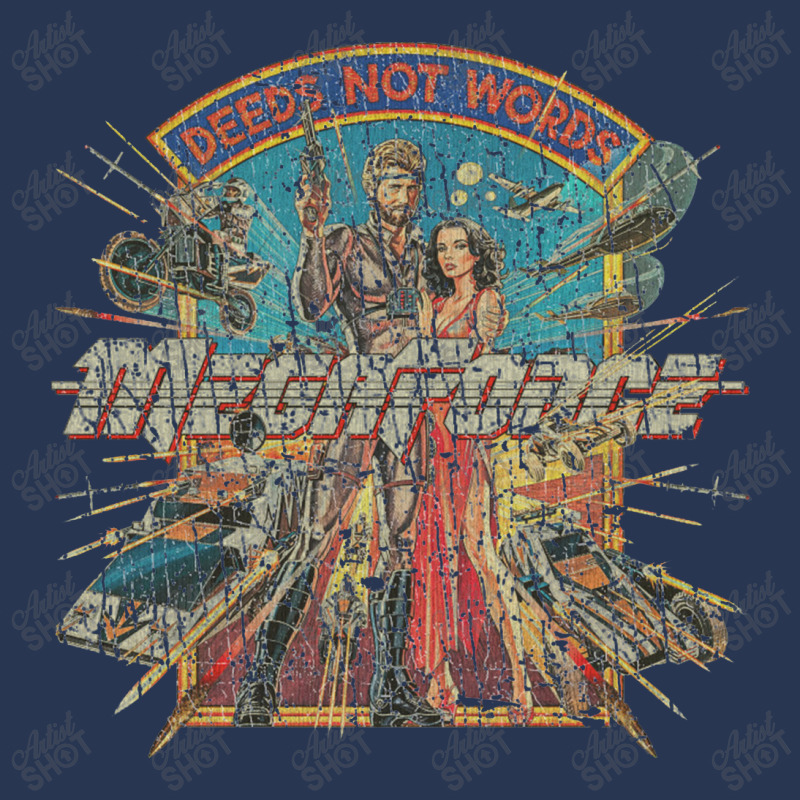 Megaforce Deeds Not Words 1982 Ladies Denim Jacket by gununghujan | Artistshot