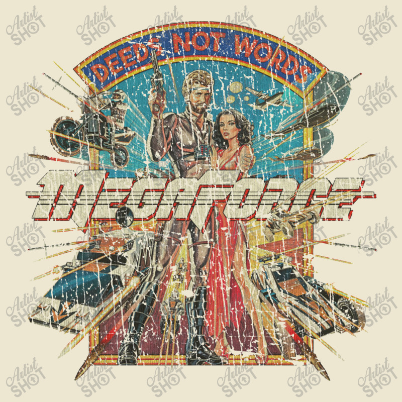 Megaforce Deeds Not Words 1982 Cropped Hoodie by gununghujan | Artistshot