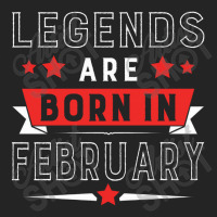 Legends Are Born In February 3/4 Sleeve Shirt | Artistshot