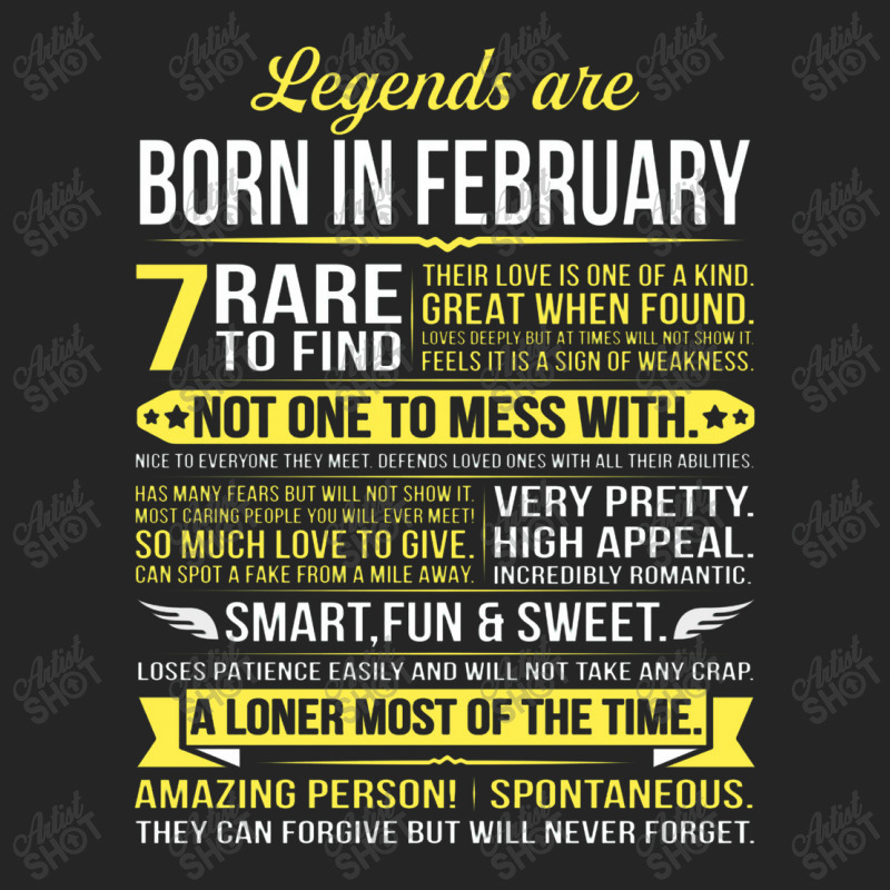 Legends Are Born In February Unisex Hoodie | Artistshot