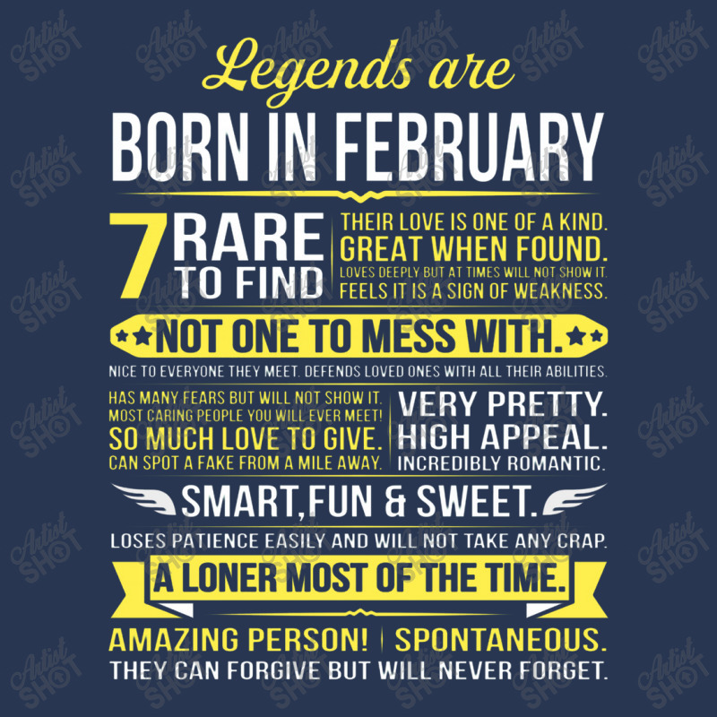 Legends Are Born In February Men Denim Jacket | Artistshot