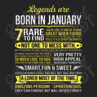 Legends Are Born In January 3/4 Sleeve Shirt | Artistshot