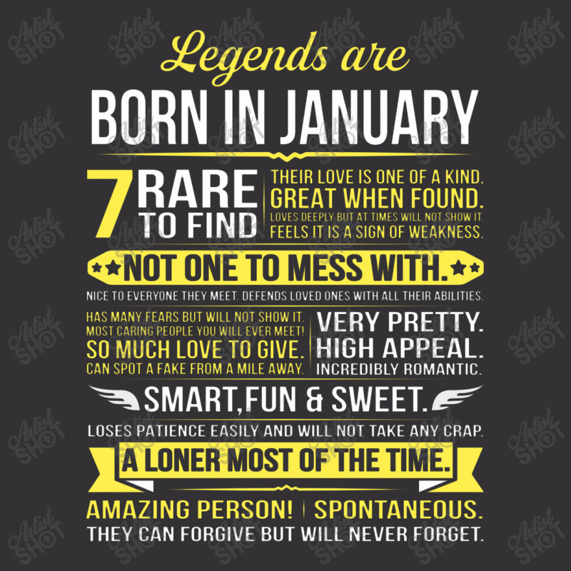 Legends Are Born In January Vintage Hoodie And Short Set | Artistshot