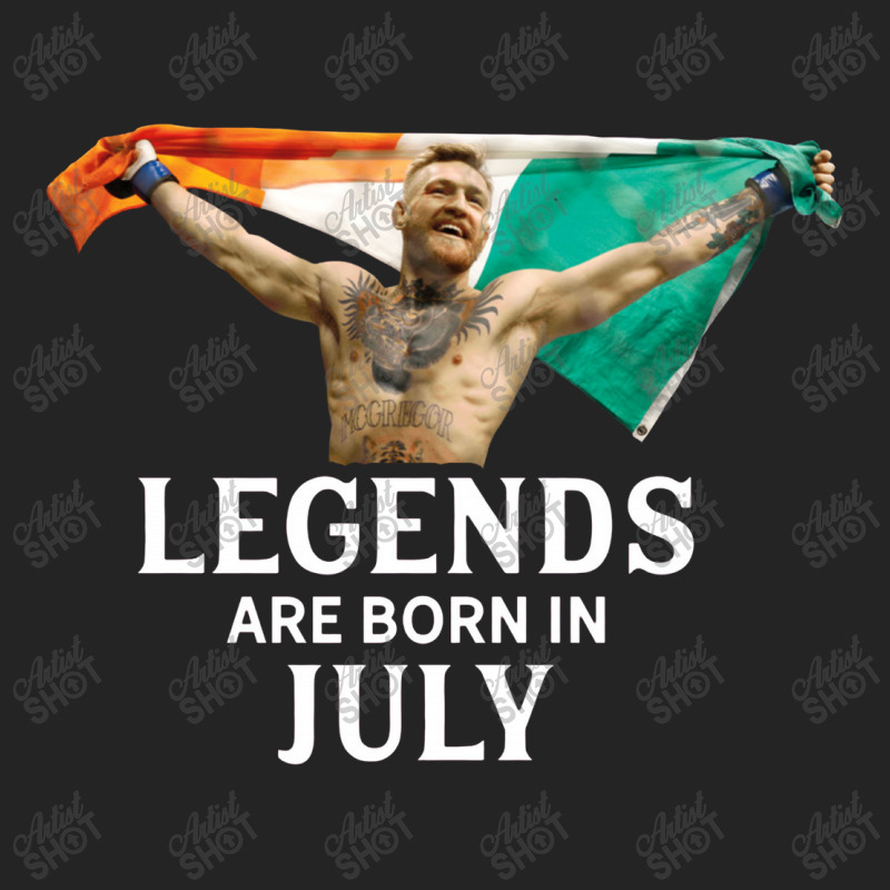 Legends Are Born In July   Conor Mcgregor 3/4 Sleeve Shirt | Artistshot