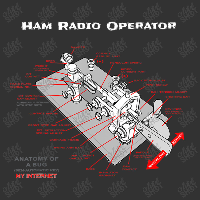 Ham Radio Operator Morse Code Key Baby Bodysuit by donellajeremykoa | Artistshot