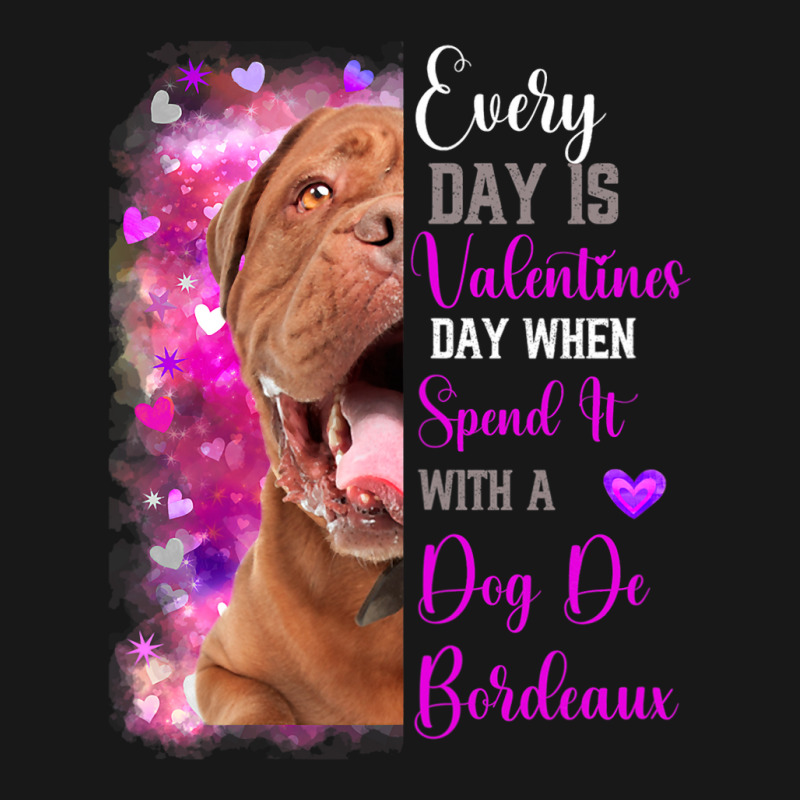 Womens Dog De Bordeaux Mom Funny Valentines Day Do Flannel Shirt | Artistshot