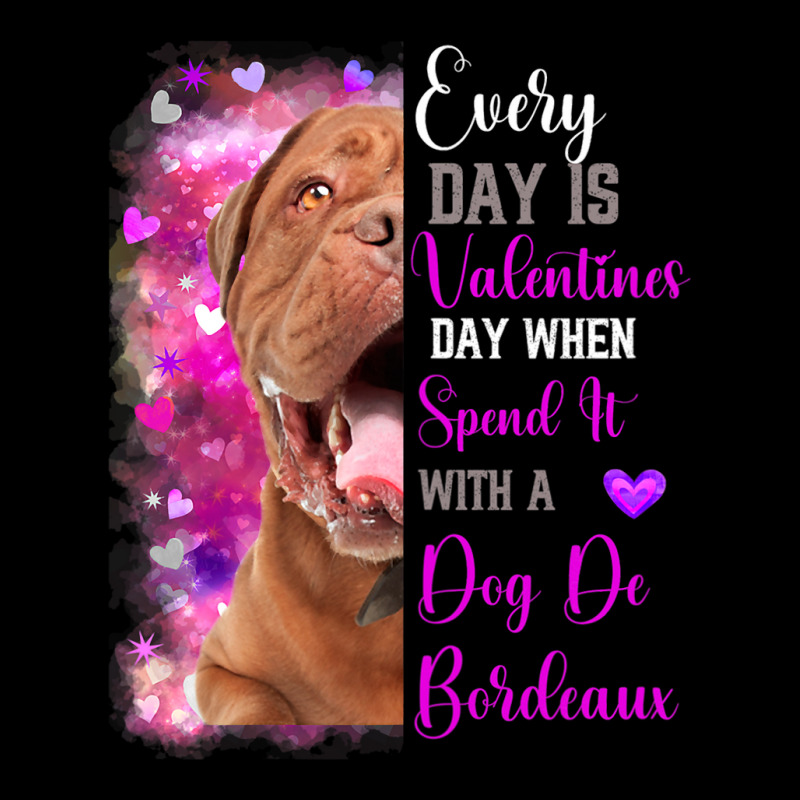 Womens Dog De Bordeaux Mom Funny Valentines Day Do Men's Long Sleeve Pajama Set | Artistshot