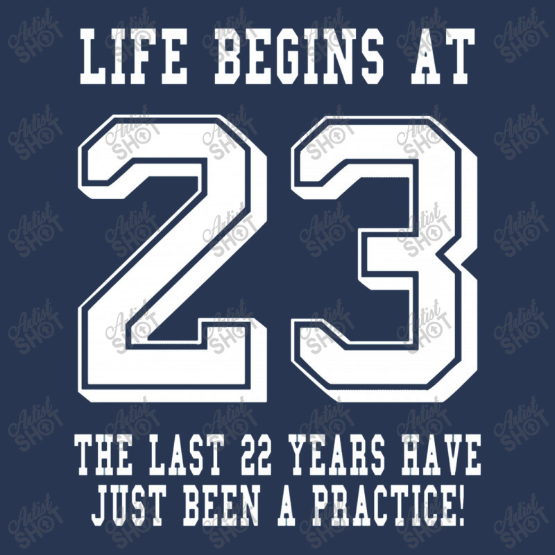 Life Begins At 23... 23rd Birthday Men Denim Jacket | Artistshot