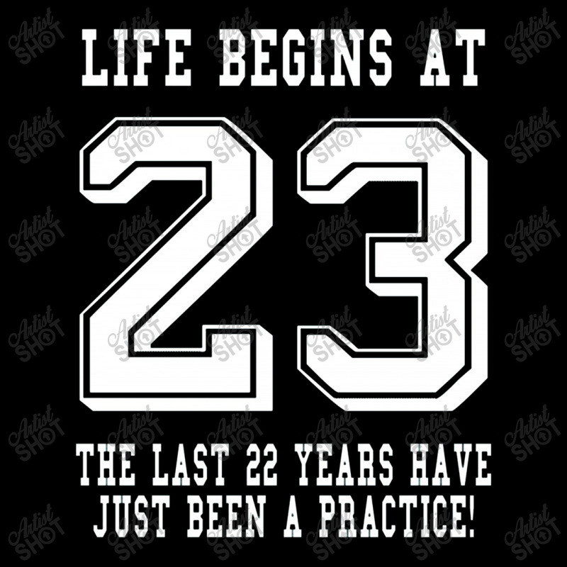 Life Begins At 23... 23rd Birthday Fleece Short | Artistshot