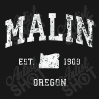 Malin Oregon Or Vintage Athletic Sports Design Flannel Shirt | Artistshot