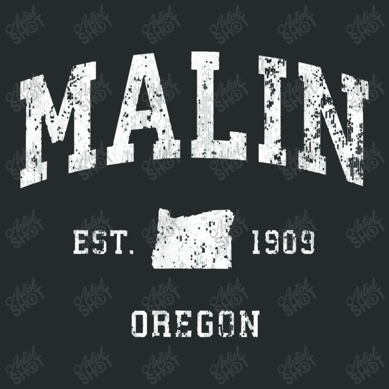 Malin Oregon Or Vintage Athletic Sports Design Women's Triblend Scoop T-shirt by tonierich | Artistshot