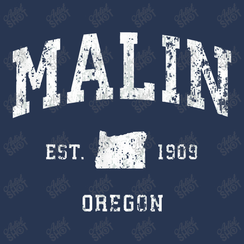 Malin Oregon Or Vintage Athletic Sports Design Ladies Denim Jacket by tonierich | Artistshot