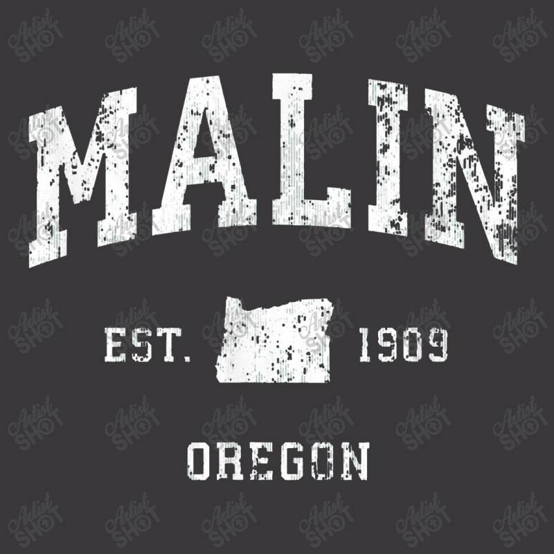 Malin Oregon Or Vintage Athletic Sports Design Ladies Curvy T-Shirt by tonierich | Artistshot