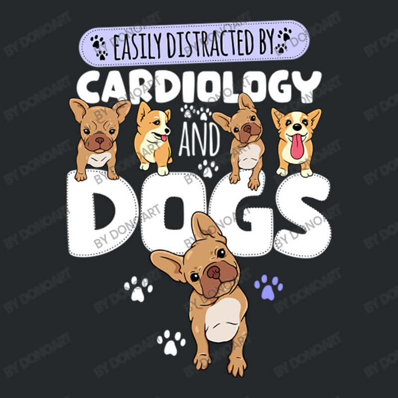 Easily Distracted By Cardiology And Dogs Crewneck Sweatshirt by DonoArt | Artistshot