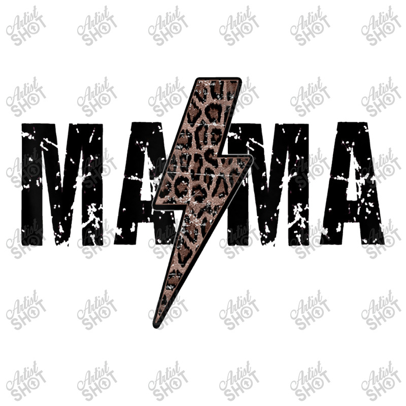 Mama Lightning Bolt Leopard Cheetah Print Mother's Unisex Hoodie by tonierich | Artistshot