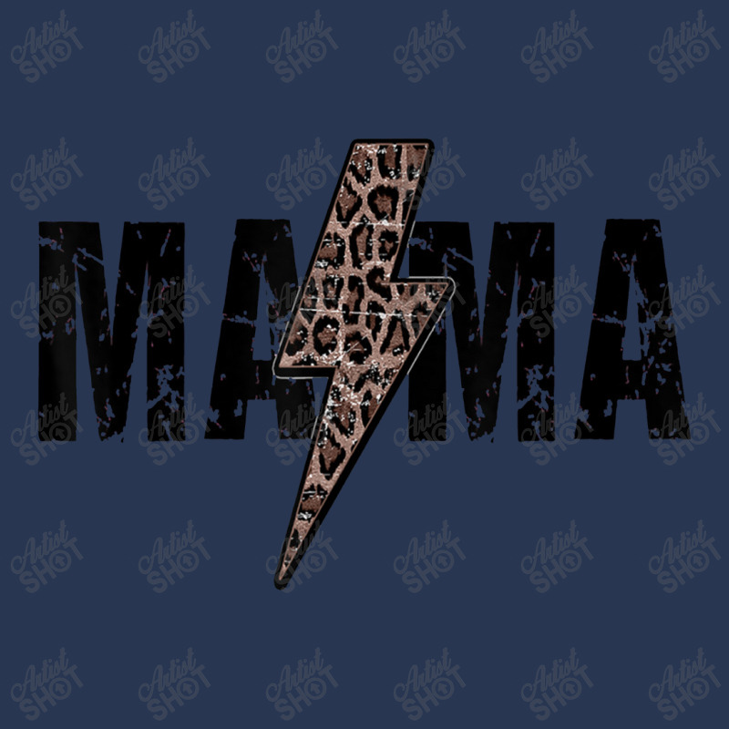 Mama Lightning Bolt Leopard Cheetah Print Mother's Men Denim Jacket by tonierich | Artistshot