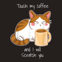 Cute Angry Cat Coffee Monday Caffeine T Shirt Tank Top | Artistshot