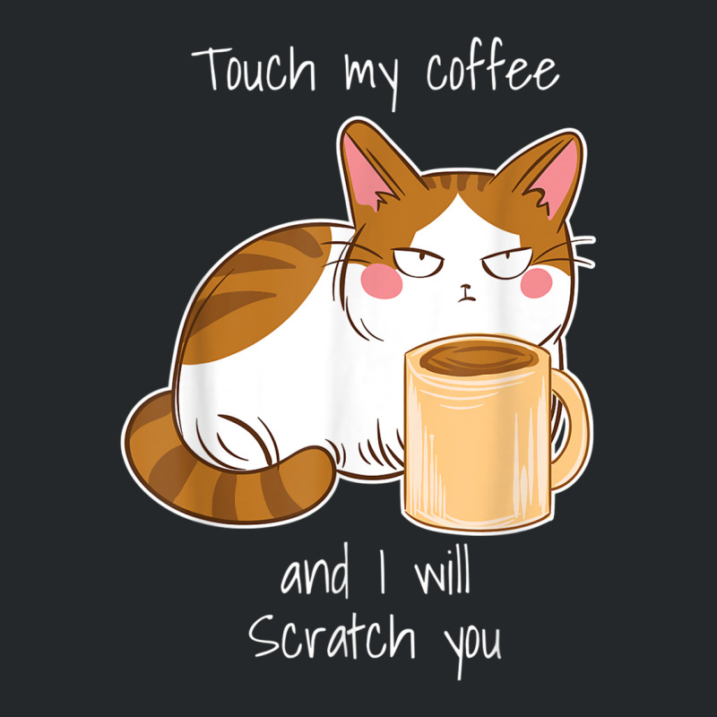 Cute Angry Cat Coffee Monday Caffeine T Shirt Crewneck Sweatshirt by ravand | Artistshot