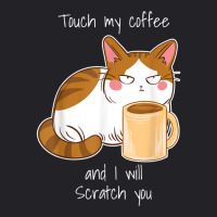 Cute Angry Cat Coffee Monday Caffeine T Shirt Youth Tee | Artistshot