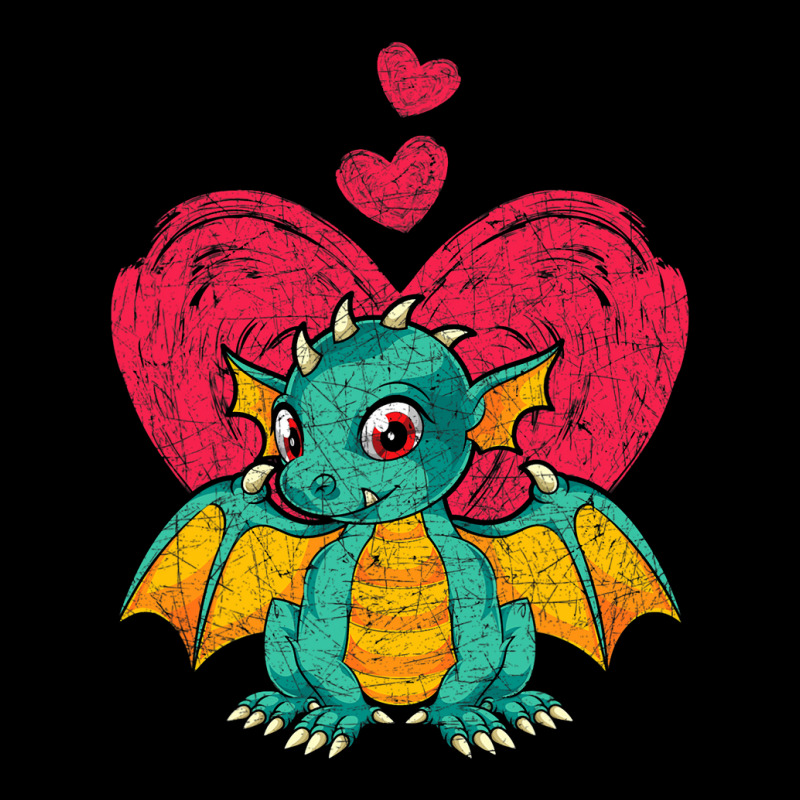 Fantasy Animal Dragon Lover Hearts Cute Dragon Pocket T-Shirt by whoretacarpal | Artistshot