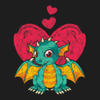 Fantasy Animal Dragon Lover Hearts Cute Dragon Classic T-shirt | Artistshot