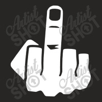 Middle Finger Ladies Fitted T-shirt | Artistshot