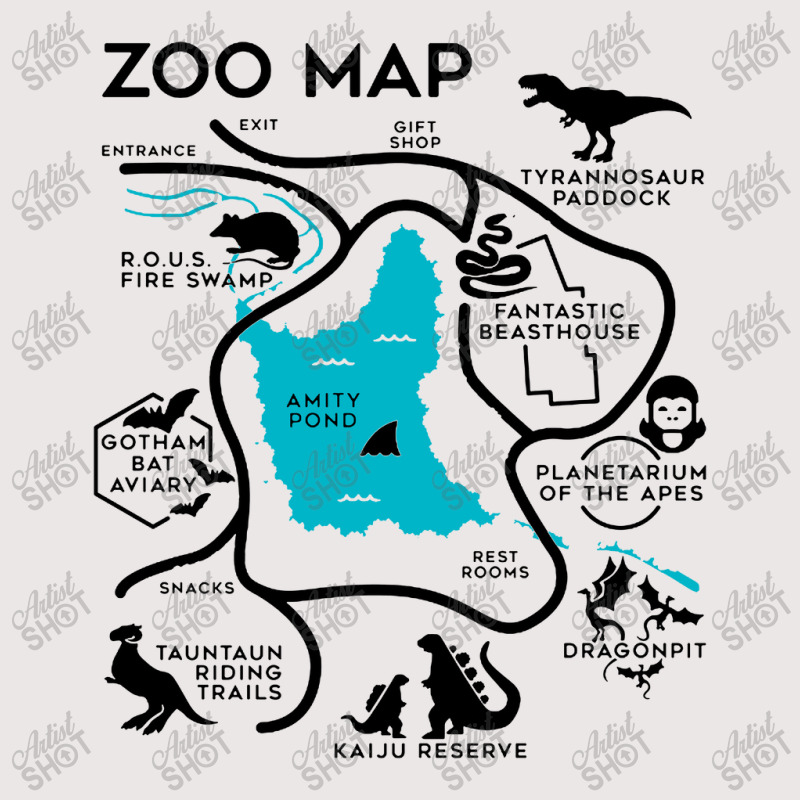 Zoo Map Pocket T-shirt | Artistshot