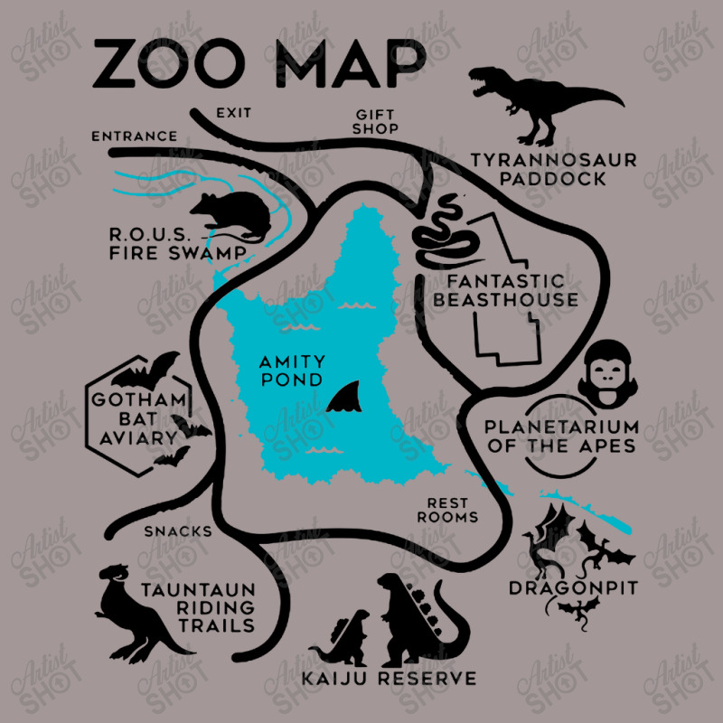 Zoo Map Vintage Short | Artistshot