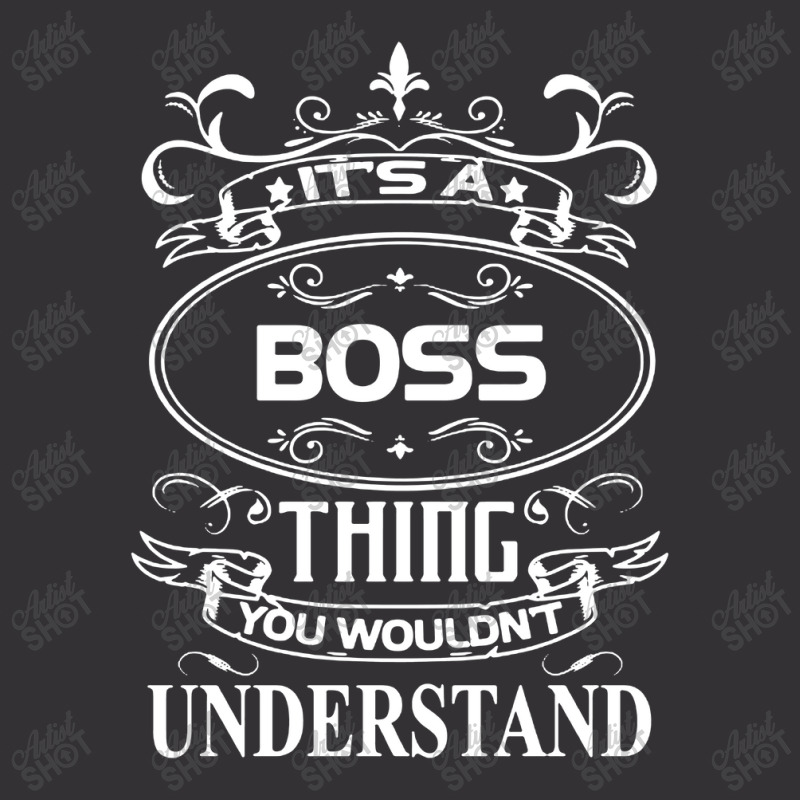 Boss Name Shirt It's A Boss Thing Vintage Hoodie | Artistshot