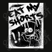 The Simpsons Bart Simpson Eat My Shorts Spray-pain Scorecard Crop Tee | Artistshot