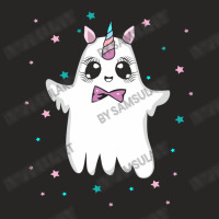 Boonicorn Boo Magical Ghost Unicorn Cute Anime Eyes Halloween Ladies Fitted T-shirt | Artistshot