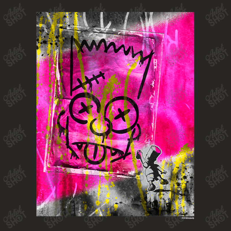 The Simpsons Bart Simpson El Barto Graffiti Ladies Fitted T-Shirt by longdanouj | Artistshot