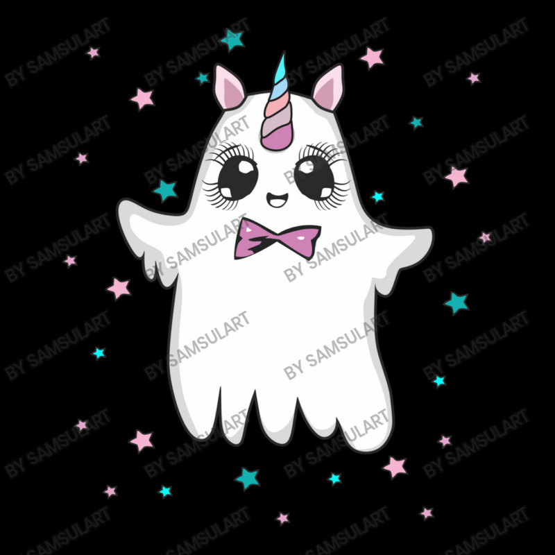 Boonicorn Boo Magical Ghost Unicorn Cute Anime Eyes Halloween Cropped Sweater by SamsulArt | Artistshot