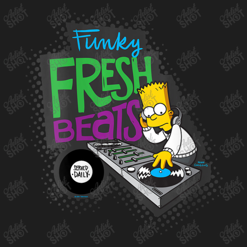 The Simpsons Bart Simpson Funky Fresh Beats Served Classic T-shirt | Artistshot