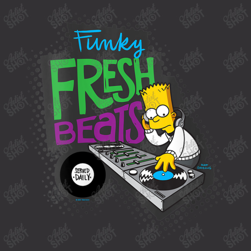 The Simpsons Bart Simpson Funky Fresh Beats Served Vintage Hoodie | Artistshot