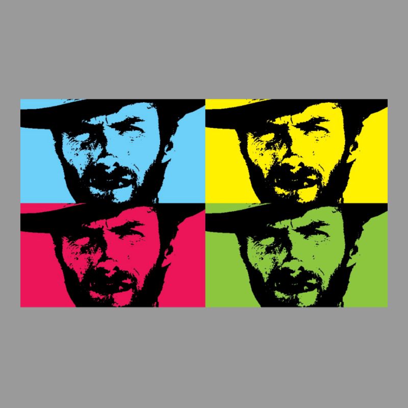 Clint Eastwood In Colours Throw Pillow | Artistshot