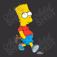 The Simpsons Bart Simpson With Slingshot Vintage Hoodie | Artistshot