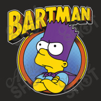 The Simpsons Bartman Hero Shot C2 Ladies Fitted T-shirt | Artistshot