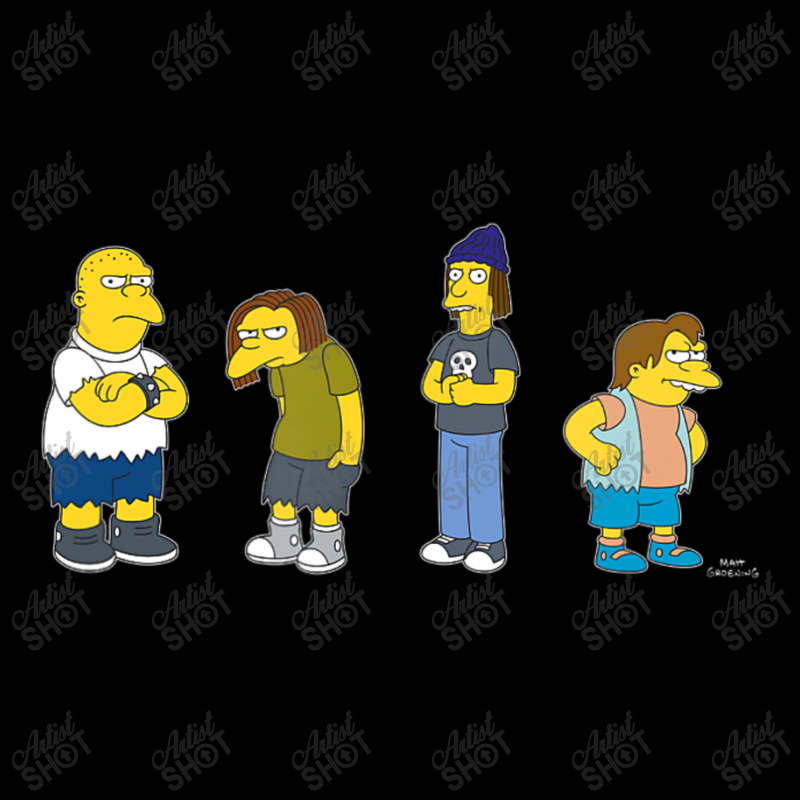 The Simpsons Bullies Line Up C2 Youth Zipper Hoodie by longdanouj | Artistshot