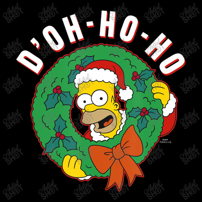 The Simpsons Christmas Homer D'oh-ho-ho Adjustable Cap | Artistshot