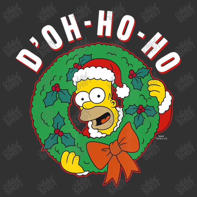 The Simpsons Christmas Homer D'oh-ho-ho Vintage Hoodie And Short Set | Artistshot